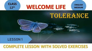 Welcome life Class 12 Lesson 1 Tolerance [upl. by Fuller]