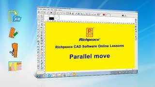 Richpeace CAD Software Online LessonsTip of the dayParallel move V9 [upl. by Sobmalarah]