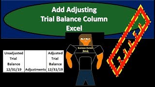 Add Adjusting Trial Balance Column Excel [upl. by Seitz473]