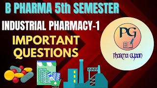 Industrial Pharmacy 1 importantquestions important bpharma pharmacy study trending [upl. by Brufsky]