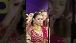 Bridal Hairstyling By Glittersbyakansha [upl. by Adama]