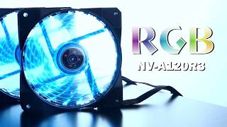 Cooler FAN P Gabinete Raidmax Kit com 3 Coolers 12cm LED RGB NVA120R3 DM4 INFORMÁTICA [upl. by Orsini]