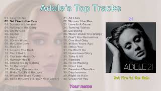 Adeles Top Tracks [upl. by Sugihara]