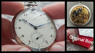 Omega Taschenuhr um 1920 braucht kein Mensch mehr oder doch [upl. by Alegnave260]