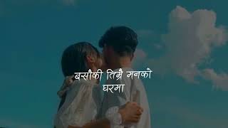 Maya  Aklai Basera Muskuraunu Ho Maya Lyrics  Ashutosh KC [upl. by Asel685]