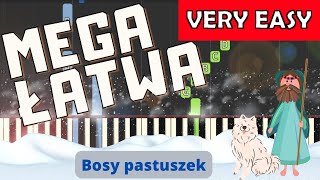 🎹 Bosy pastuszek  Piano Tutorial MEGA ŁATWA wersja 🎵 NUTY W OPISIE 🎼 [upl. by Venable]