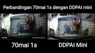 Perbandingan Dashcam 70mai 1s dengan DDPAI Mini [upl. by Lertnahs]