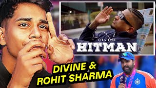 🏏 Reaction to Hitman by Divine  Tribute to Rohit Sharma  Official Music Video [upl. by Ardnac277]