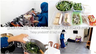 Vlog 68 kegiatan IRT di hari minggu dari pagi sampai sore  tetap produktif di akhir pekan [upl. by Nodnerb]