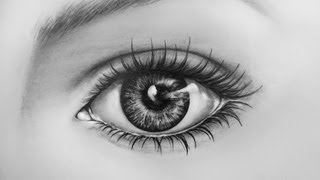 How To Draw An Eye Time Lapse  Learn To Draw a Realistic Eye with Pencil [upl. by Divadnoj]