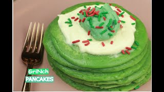 Make Perfect Grinch IHOP Pancakes Copy Cat Recipe [upl. by Earesed800]