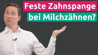 Milchzähne und feste Zahnspange  wie passt das zusammen KFO1  Praxis Dr Schmidt [upl. by Byram]