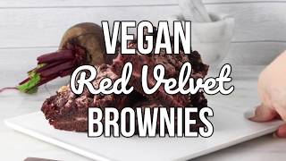 Vegan Red Velvet Cheesecake Brownies [upl. by Dlorah]