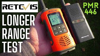 Retevis longer range testing PMR 446 MHz legal radios [upl. by Katusha]