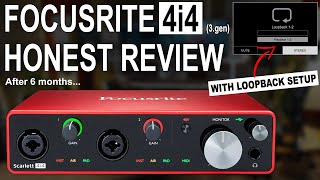 Focusrite Scarlett 4i4 3rd gen Review amp Loopback Setup [upl. by Ijan911]