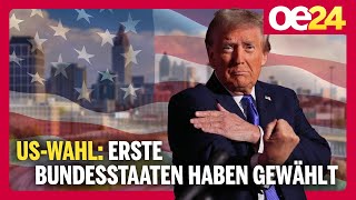 US Trump führt in erste wichtige Swing State  Stand 0144 [upl. by Orson]