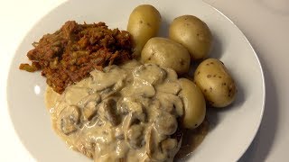 biefstuk met champignonsaus budjet food [upl. by Erdied]