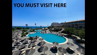 YOU MUST VISIT HERE  Rhodes Travel Vlog 2023  Atlantica Imperial Resort Not a hotel review [upl. by Eiuqnimod683]