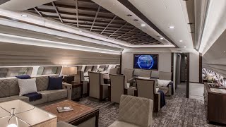 ACJ330 VIP interior by Comlux Completion [upl. by Nahtanhoj]