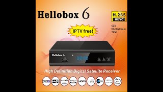 Hellobox 6 Satellite TV Receiver H265 HEVC 1080P MultiStreamT2MI [upl. by Driskill]