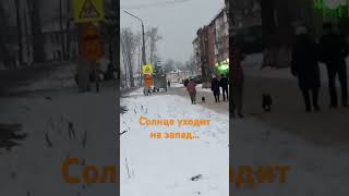 Уходим уходим уходим 🌇 shorts dog прогулки собака doglover [upl. by Reffinej103]