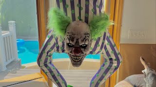 NEW FOR 2024 Lowes Tekky Life Size Animated Handstand Circus Clown Halloween Animatronic 🤡🎃👻 [upl. by Baras]