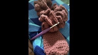 OMG 900 Double Treble Stitches Part 1 crochet crochetrufflesocks dosomethingdifferent fallready [upl. by Aryk]