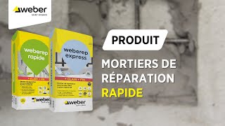 Comment utiliser des mortiers de réparation fibrés  l Weber [upl. by Atalanta]