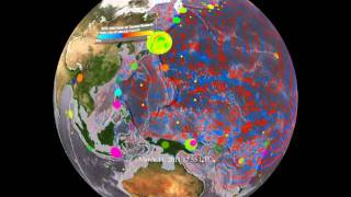 Japan Earthquake Tsunami Propagation and Wave Height Combo [upl. by Oicirtap]