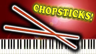 CHOPSTICKS  Piano Tutorial [upl. by Aicrag753]