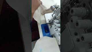 Sleeve serging kaizen sewing tirupur fashion machine garments sewinghacks factory machine [upl. by Ahsitul]