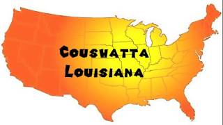 How to Say or Pronounce USA Cities — Coushatta Louisiana [upl. by Trudie]