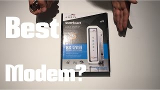 Unboxing ARRIS SURFboard SB6141 DOCSIS 30 Cable Modem [upl. by Eisdnyl]