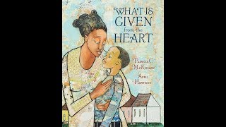 What is Given From the Heart by Patricia C McKissack MPL Book Trailer 485 [upl. by Yerhcaz]