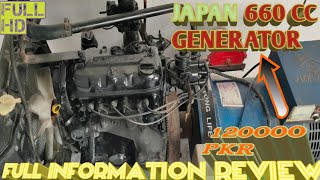 japani 660 cc generator 75kw best review [upl. by Dniren889]