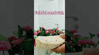 Falafel sandwich food satisfying viralshorts [upl. by Biddick691]