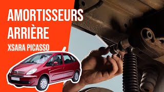 Changer les Amortisseurs arrière XSARA PICASSO ➿ [upl. by Arracot]