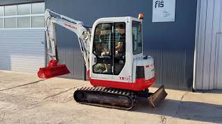 MINI EXCAVATOR TAKEUCHI TB125 FIŠ TRUCKS amp MACHINERY SLOVENIA [upl. by Ellehcim422]