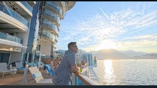 Sun Princess 360 Mediterranean Cruise Timelapse from our Mini Suite  Aug 2024 [upl. by Ileyan]