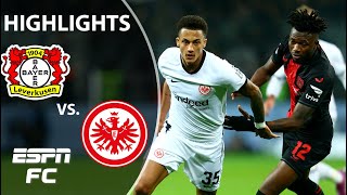 🚨 THE RUN CONTINUES 🚨 Bayer Leverkusen vs Eintracht Frankfurt  Bundesliga Highlights  ESPN FC [upl. by Anoy847]