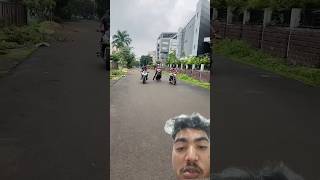 R15 vs SCOOTER wheelie race😂🤣 farazstuntrider superbikes hayabusa [upl. by Attaynek]