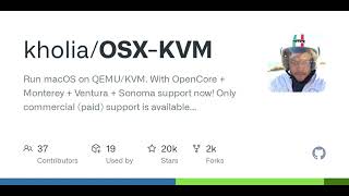 GitHub  kholiaOSXKVM Run macOS on QEMUKVM With OpenCore  Monterey  Ventura  Sonoma suppo [upl. by Bromleigh53]