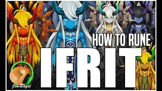 SUMMONERS WAR  How to Rune IFRITS Theomars Tesarion Veromos Akhamamir Elsharion [upl. by Antonin90]