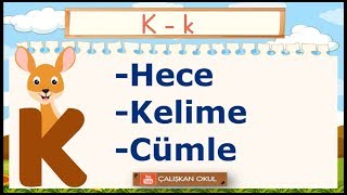 K Sesi Hece Kelime Cümle Okuma Etkinlikleri  K Sesi Öğretimi [upl. by Naimed254]