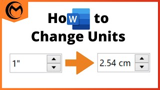 How to Change Units from Inches to Centimeters in Microsoft Word [upl. by Assi244]