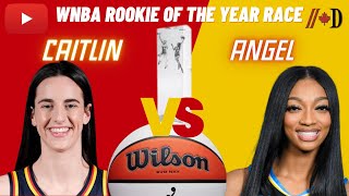 WNBA  Caitlin Clark vs Angel Reese FINALLY A True Rookie of the Year Race [upl. by Siuqramed259]