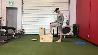 Single Leg Calf Raise with Box [upl. by Brookes]