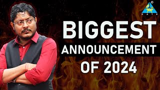 BIGGEST announcement of 2024 umeshdhande gate2025 gate2026 [upl. by Abihsot]