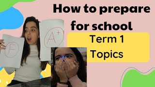 How to prepare for term 1 for all subjects Term 1 topics [upl. by Chatav986]