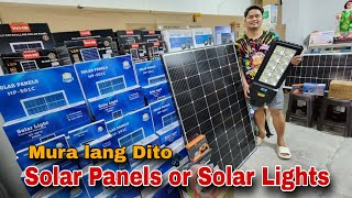 Solar Panels or Solar Lights Mura lang Dito [upl. by Nauquf]